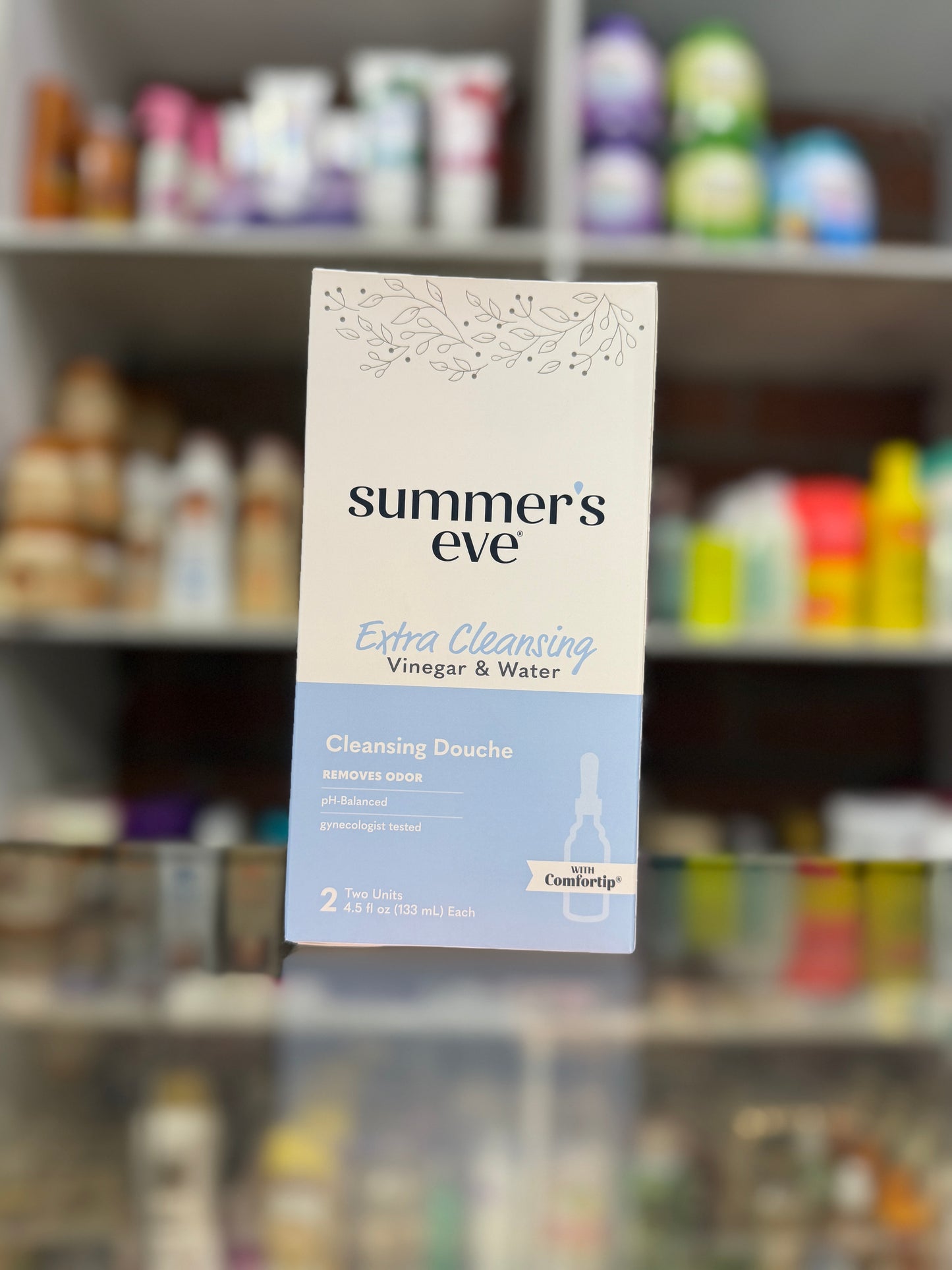 Summer’s Eve Extra Cleansing Vinegar & Water – Ducha Íntima x 2 Unidades de 133 mL