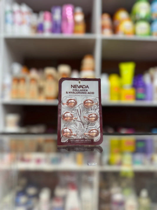 Cápsula facial colágeno y ácido hialuronico nevada
