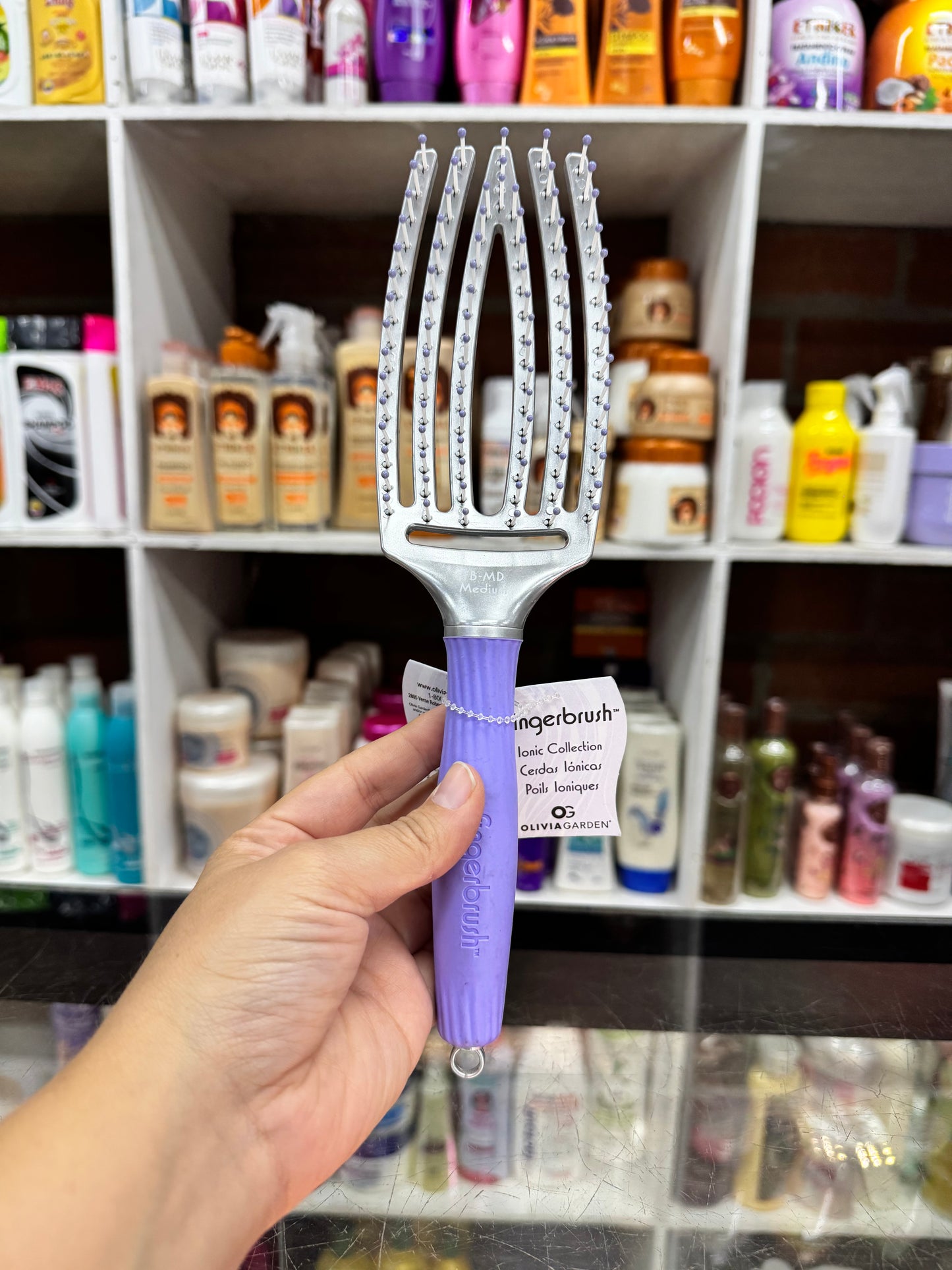 Cepillo fingerbrush Olivia garden médium