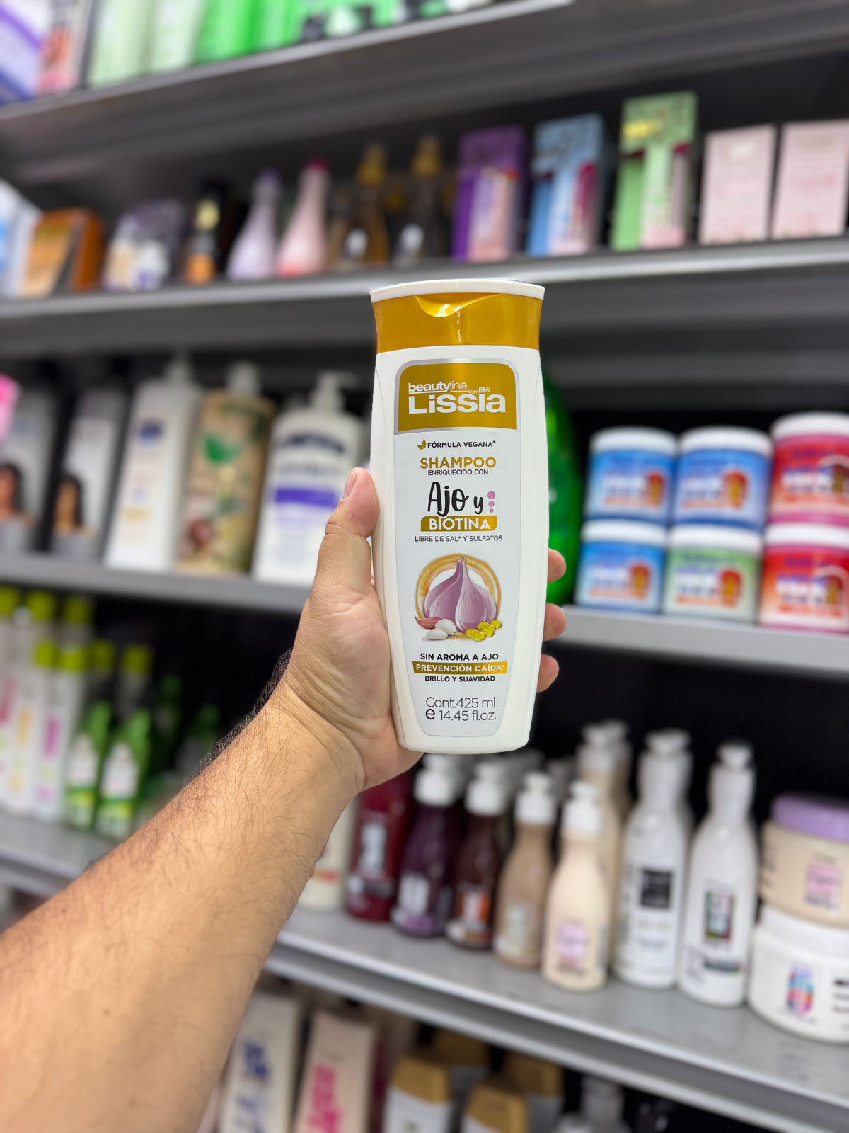 Shampoo Lissia Ajo y Biotina 425 ml
