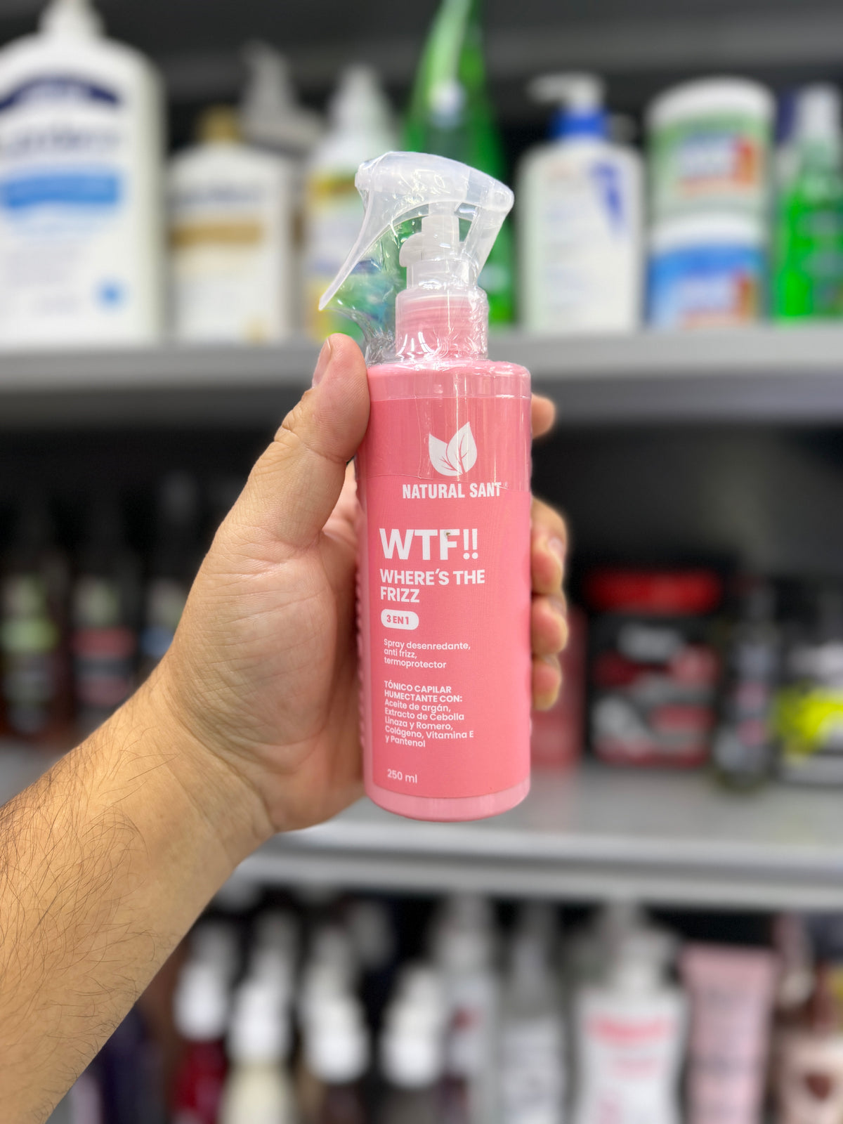 Spray Antifrizz, Desenredante y Termoprotector Natural Sant 250 ml