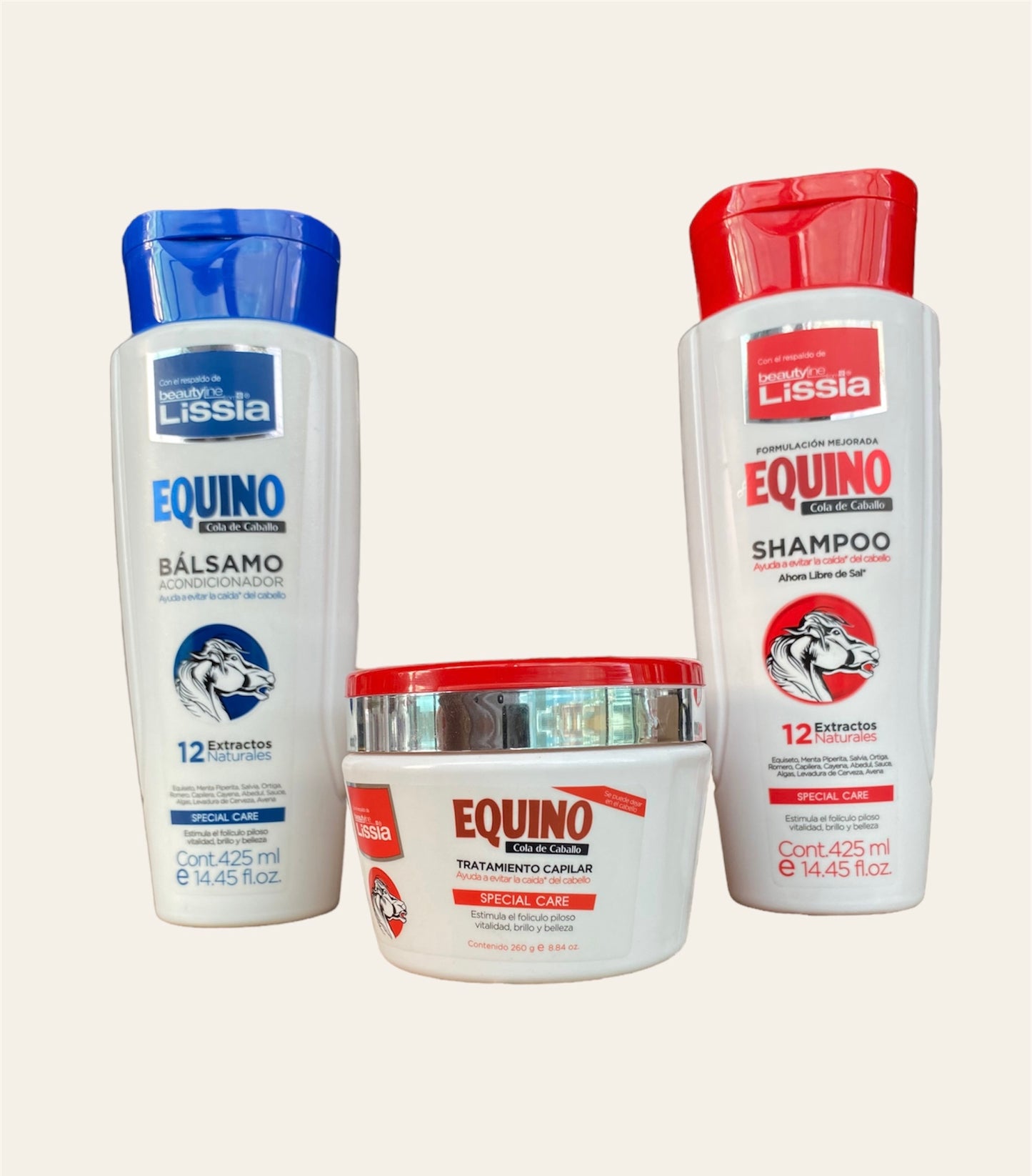 Kit equino cola de caballo lissia