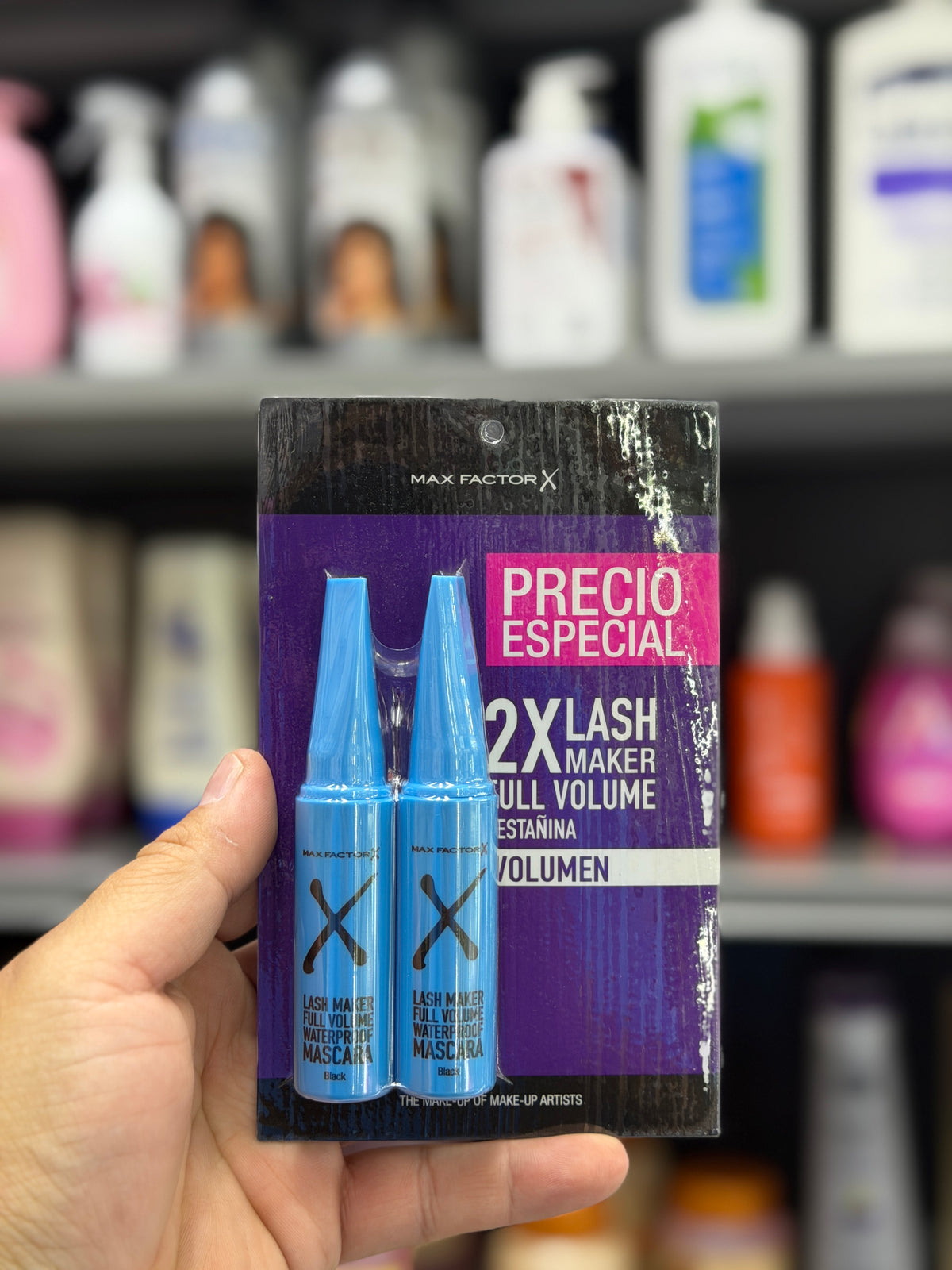 Pestañina Max Factor Lash Maker Full Volume Waterproof x2 – Negro