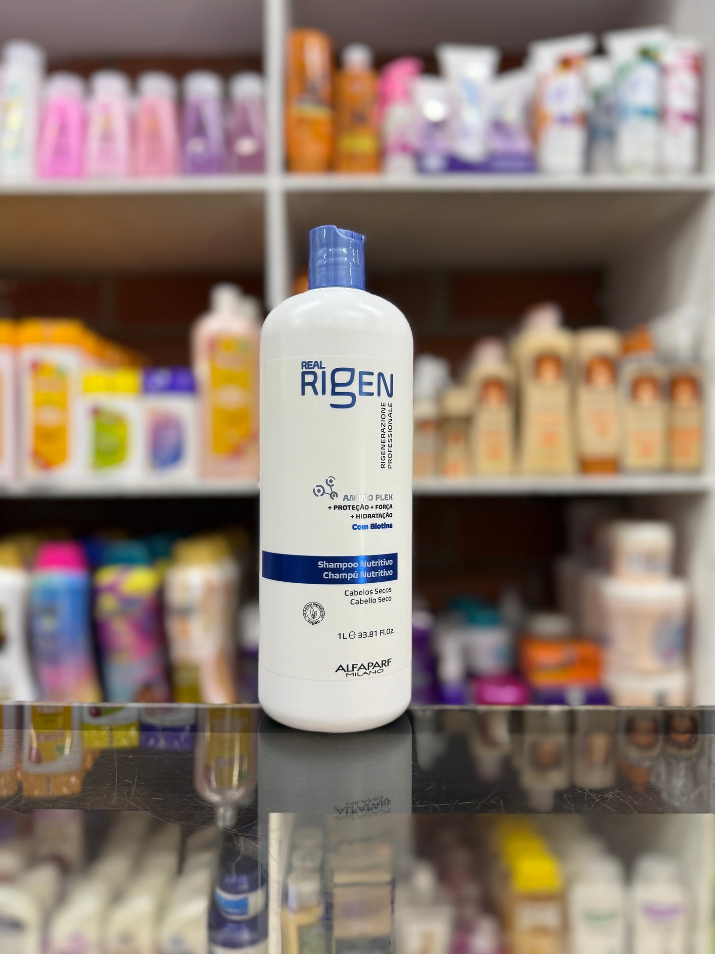 Shampoo nutritivo con biotina  rigen alfaparf 1 L