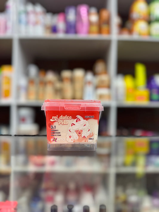 Tratamiento capilar mi dulce pelo 3 en 1 ponto soy crespa