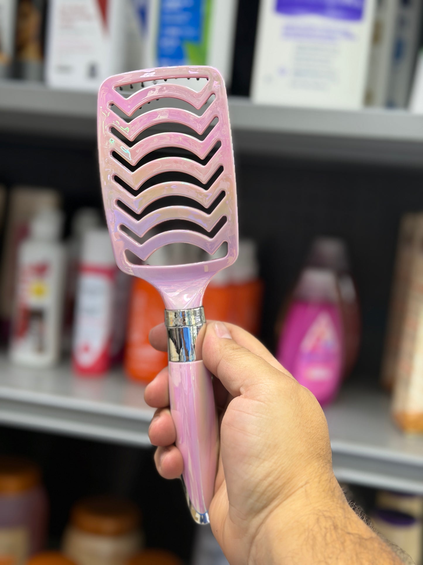 Cepillo para Cabello Desenredante Ventilado Rosa