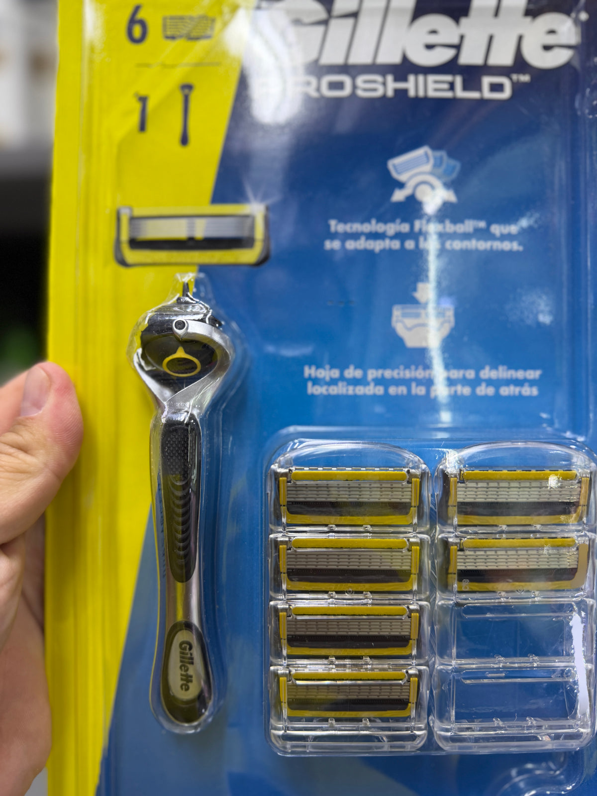 Gillette ProShield Máquina de Afeitar + 6 Repuestos