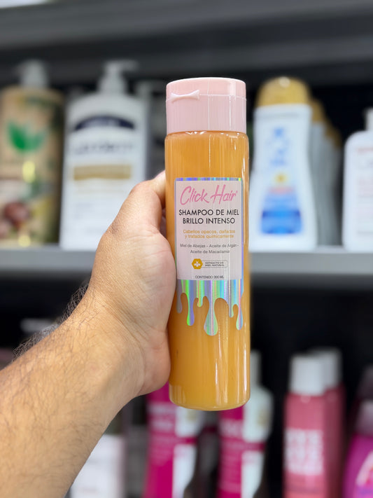 Shampoo de Miel Brillo Intenso Click Hair 300 ml