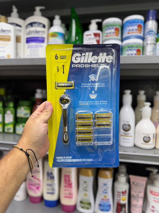 Gillette ProShield Máquina de Afeitar + 6 Repuestos