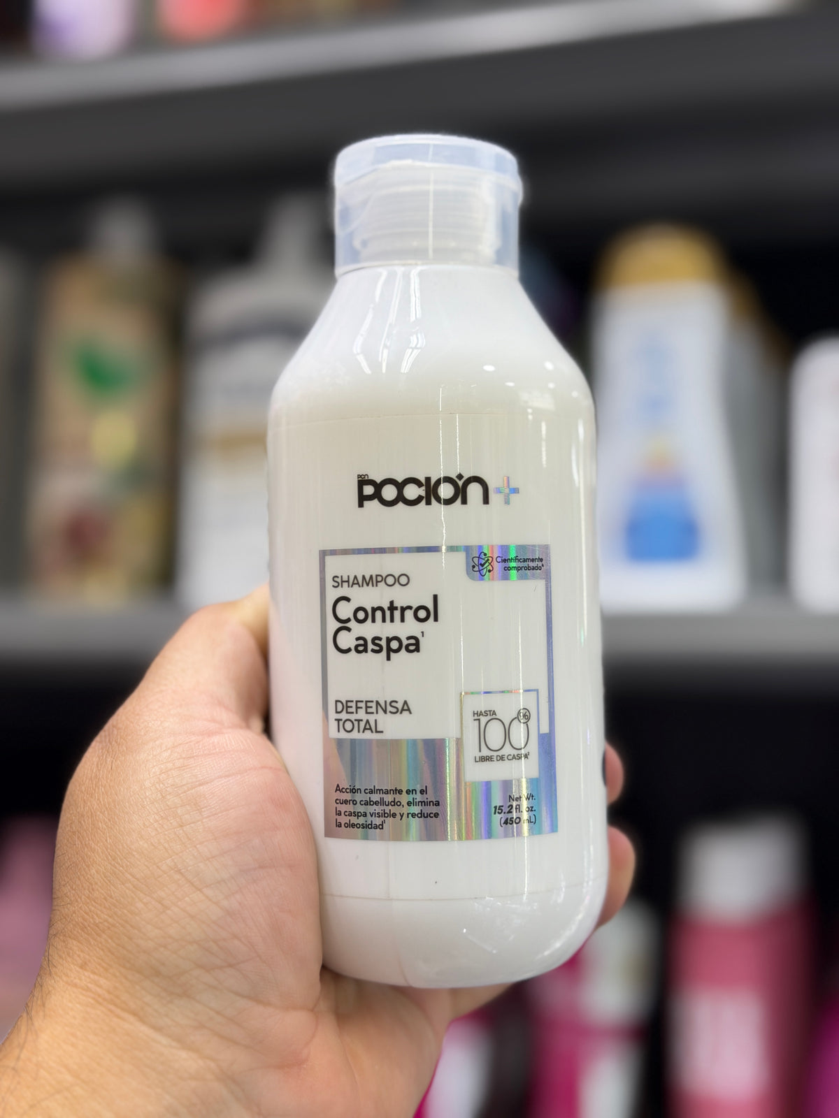 Shampoo Control Caspa Poción+ Defensa Total 450 ml