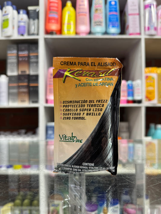 Crema alisado kerasil con keratina y aceite de argan