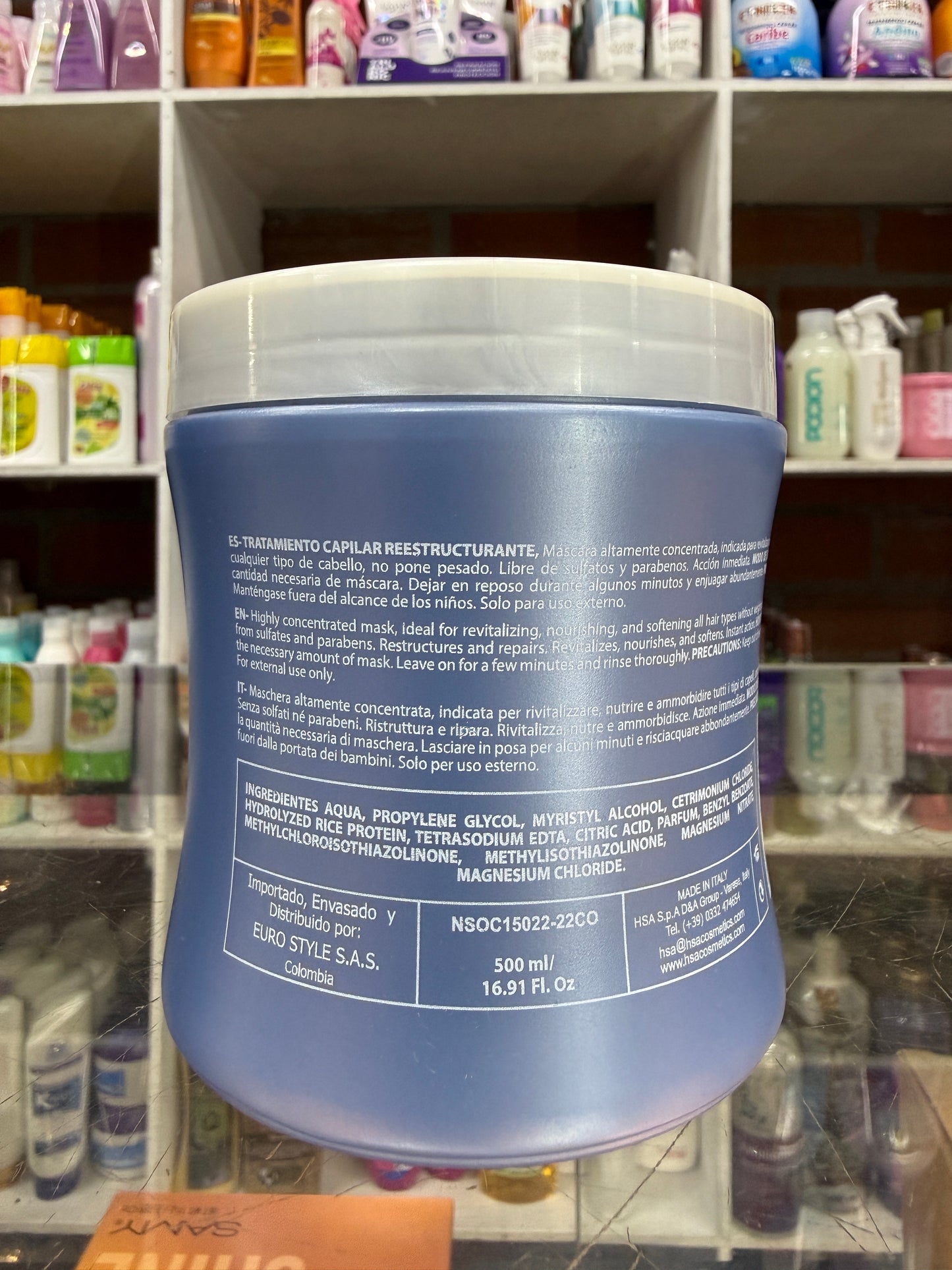 Mascarilla proteína de arroz novélele 500ml