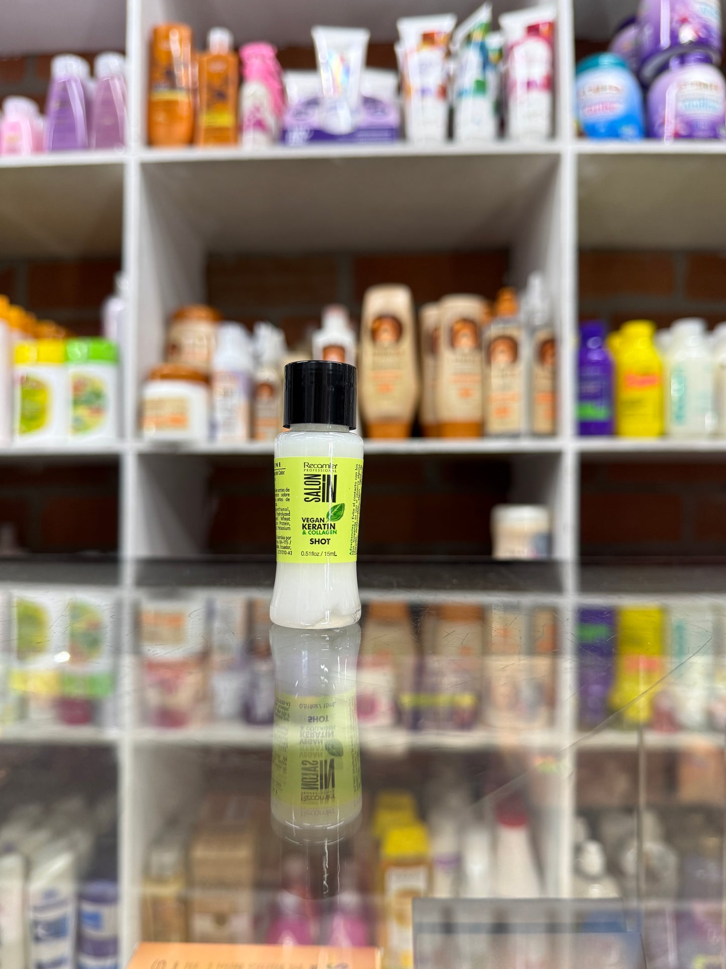 Ampolleta recamier shot vegan keratin y collagen