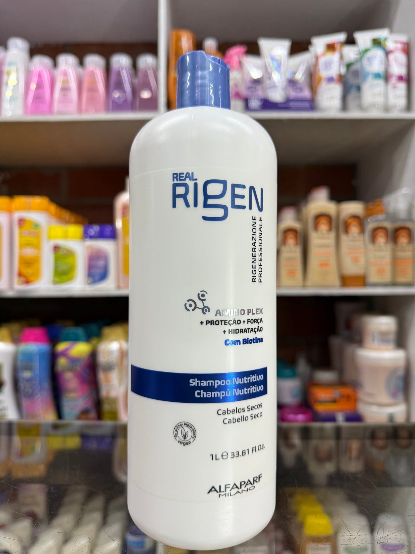 Shampoo nutritivo con biotina  rigen alfaparf 1 L