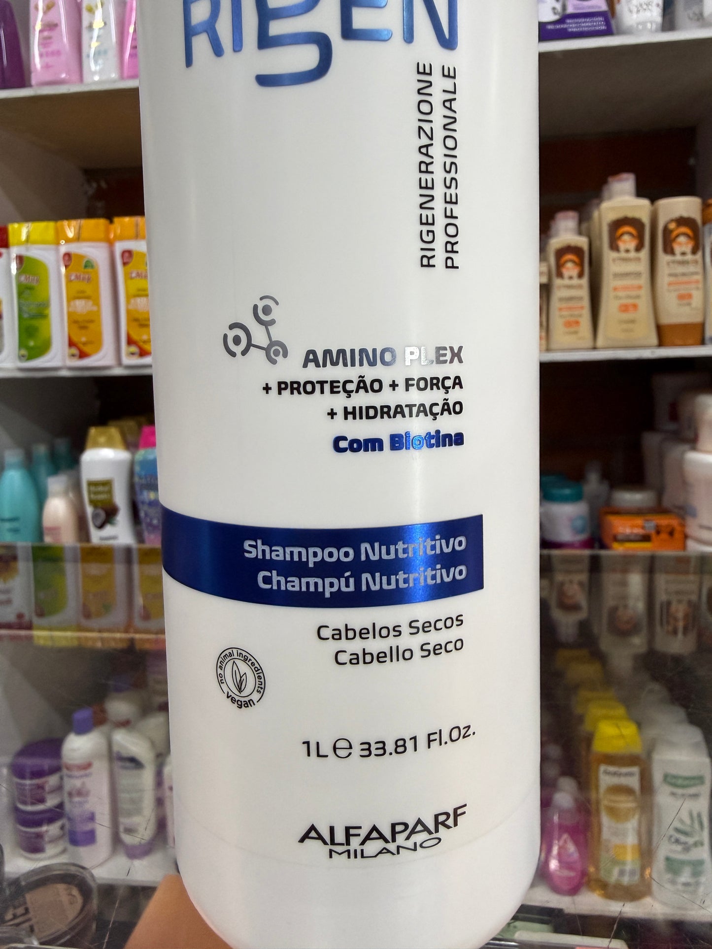 Shampoo nutritivo con biotina  rigen alfaparf 1 L