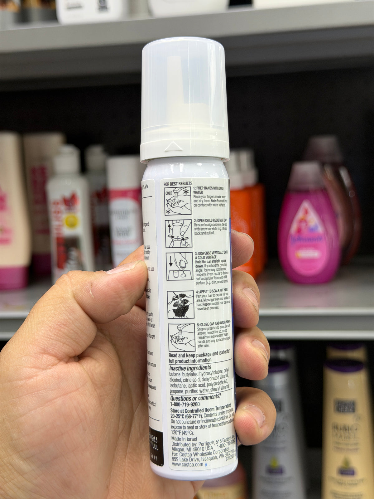 Minoxidil Kirkland Signature 5% en Espuma para Hombres 60 g