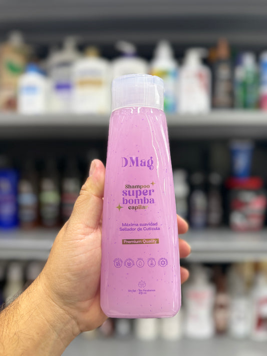 Shampoo DMag Super Bomba Capilar 475 ml – Máxima Suavidad y Sellado de Cutícula