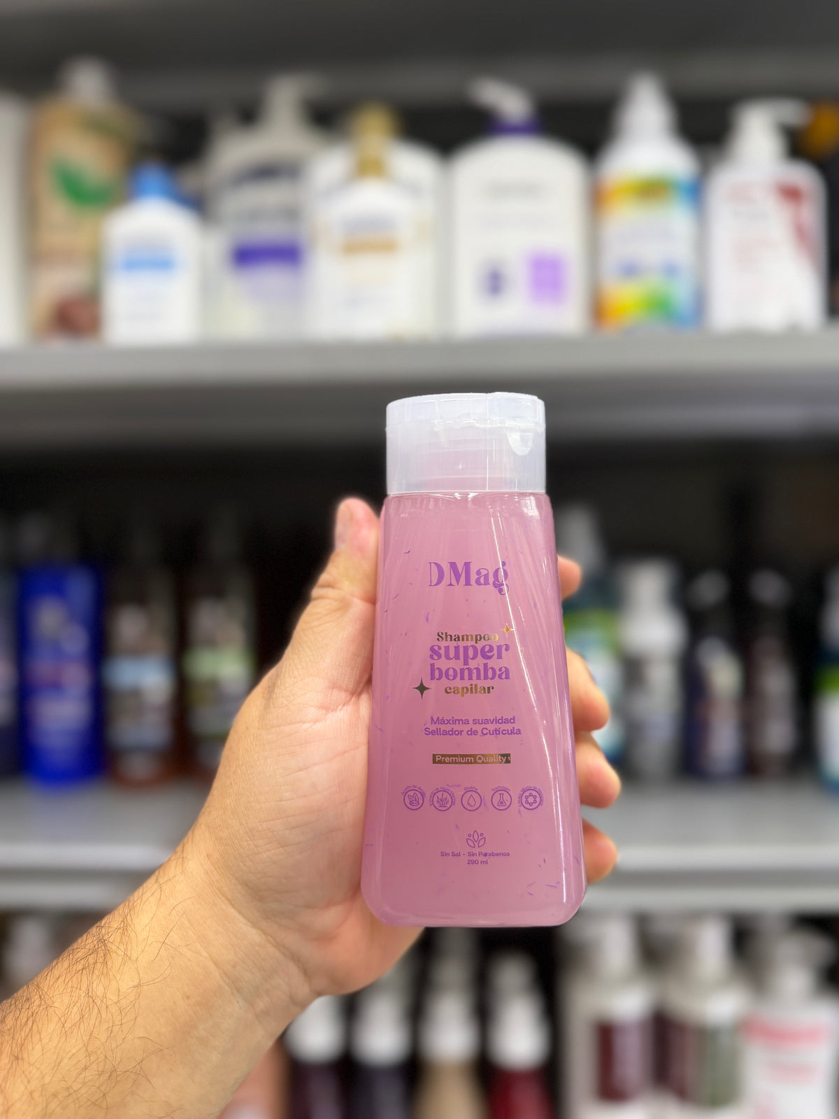 Shampoo DMag Súper Bomba Capilar 290 ml – Sin Sal y Sin Parabenos