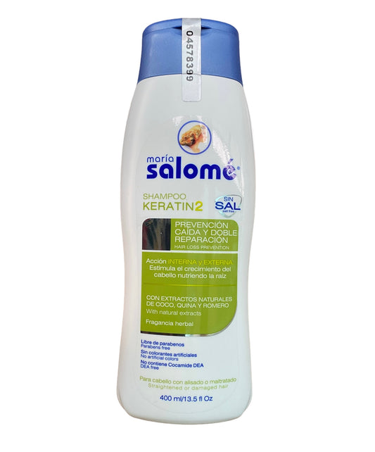 Shampoo keratin2 María Salomé 400ml